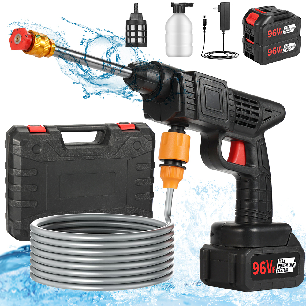 21V Cordless Car Washer Gun – 120W Portable Wireless Pressure Washer with Rechargeable Battery - View 2