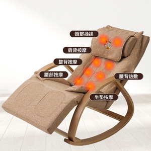 Fauteuil de massage à bascule Bnw A8SL kaki, commande mécanique, massage par vibration multipoints pour la détente à domicile - Product Image 2