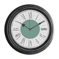 Horloge murale silencieuse de salon rétro de vente directe d'usine horloge murale ronde personnalisée