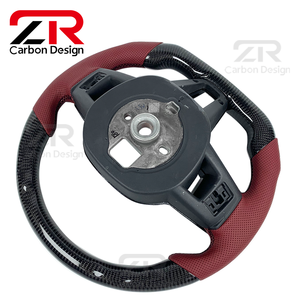Accessoires intérieurs pour voiture BMW, volant sport en cuir et fibre de carbone personnalisé pour M5 G90 G60 G70 Série 5 Série <span class=keywords><strong>7</strong></span> X5 X6 X7 - Product Image 3