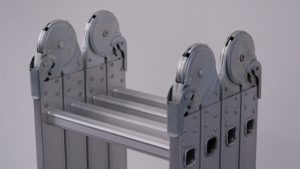 Échelle articulée multifonctionnelle en aluminium 4*4, échelle articulée à 4 sections pour plusieurs configurations comme l'extension de marches et l'<span class=keywords><strong>échafaudage</strong></span> - Product Image 5