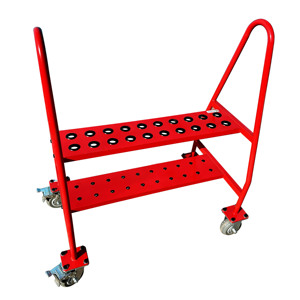 Chariot de stockage en acier mobile de javelot de haute qualité avec roues de verrouillage en acier pour équipement sportif - Product Image 1