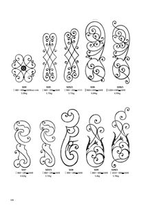 Adornos <span class=keywords><strong>de</strong></span> herreros 145x200mm Roseta cerrada <span class=keywords><strong>de</strong></span> doble rizo <span class=keywords><strong>para</strong></span> valla <span class=keywords><strong>de</strong></span> puerta Barandilla Balaustrada - Product Image 3