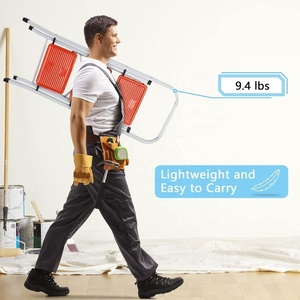 Deliladder <span class=keywords><strong>DLS</strong></span> Escabeau pliant en acier 2.3.4.5 Escabeaux 150KGS Chargement Design traditionnel Hôtel Utilisation 1 an de garantie - Product Image 6