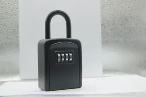 Caja de Seguridad con Cerradura de <span class=keywords><strong>Contraseña</strong></span> de Aleación de Aluminio de Alta Calidad, Solución de Almacenamiento Conveniente, Caja de Custodia Temporal para Llaves - Product Image 3