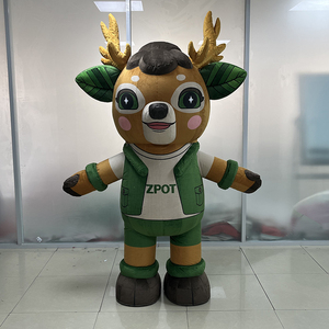 ZPOT lindo interacción al aire libre inflable ciervo disfraz Animal publicidad caminar mascota para eventos - Product Image 1