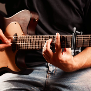 Capo de guitarra portátil para exteriores, Capo móvil deslizante, transpuesto para guitarra eléctrica, Capo móvil para guitarra folclórica - Product Image 3