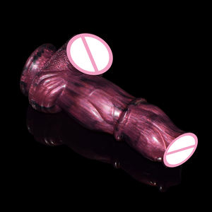 NNSX Grand <span class=keywords><strong>Dildo</strong></span> en Silicone pour Femmes, Forme de Noeud Canin, Jouets Sexuels Fantastiques, <span class=keywords><strong>Dildo</strong></span> Noeud de Loup avec Ventouse, Doux - Product Image 5