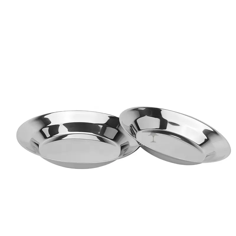 Most popular High quality stainless steel china soup & amp dish dinner plates