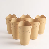 Gobelets à café en papier kraft jetables écologiques avec logo personnalisé, biodégradables pour utilisation à emporter