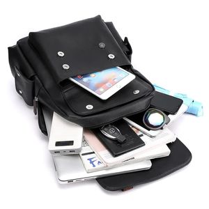 Remoid Fashion Nieuwe Vintage Pu Lederen Laptop Rugzak Custom Mannen Grote Capaciteit Reis Luxe Lederen Rugzakken - Product Image 6