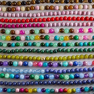 Collares de Moda, Gargantillas Coloridas, Joyería Gruesa, Collar de Cuentas Redondas de Resina, Cuentas Hechas a Mano, Joyería Boho de Verano - Product Image 3