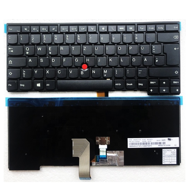 Wholesale GR German New Keyboard for Lenovo Thinkpad L440 L450 L460 T440 T440S T431S T440P T450 T450S T460 E431 E440 Notebook KB