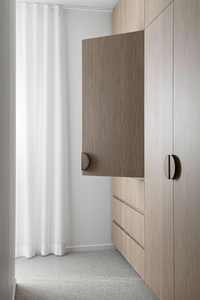 Armario Vestidor a Medida, Juego de Muebles de Dormitorio, Armario de Lujo con Puerta Corredera, Muebles para el Hogar, Almacenamiento, Armario de Madera Maciza - Product Image 5