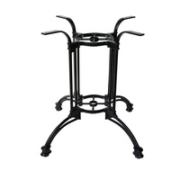 Bas prix jambe croisée réunion cadre de Table polonais industriel 2 jambes Restaurant pieds de Table en fonte d'aluminium pieds de Table