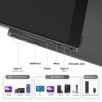 Monitor Portátil SIBOLAN de 14 Pulgadas 4K IPS LCD Táctil con DCI-P3, Diseño Ultra Delgado de Aleación de Aluminio al 100%, Alimentado por USB-C