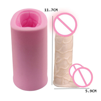 Moule en silicone pour décoration de gâteau en forme de pénis 3D pour homme, sexy, pour les réveils précoces, écologique, compatible lave-vaisselle