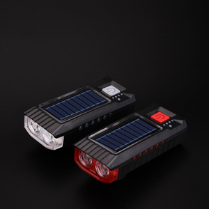 Nhà Máy Bán buôn năng lượng mặt trời & USB Sạc xe đạp Đèn pha sừng ánh sáng đêm cưỡi cảnh báo đèn pin - Product Image 2