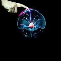 Boule de plasma pour démonstration scientifique, sensible au toucher, changeant de couleur, lumière statique, boule de plasma éducative pour la salle de classe