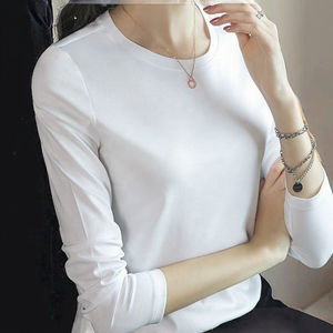 Camisetas de Manga Larga Estampadas para Mujer, Casuales, Transpirables, de Algodón Mercerizado, Anti-Pilling, de Secado Rápido, Modernas, Vibrantes, para Uso Diario - Product Image 2