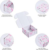 Boîte d'emballage pliante carrée en carton ondulé recyclé, personnalisée et élégante, pour montres, vernis à ongles, produits de soin de la peau et autres produits de beauté.