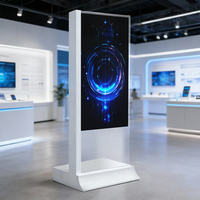 Écran OLED transparent auto-luminescent de 55 pouces, écran tactile à haute définition, affichage commercial pour l'utilisation en ascenseur