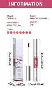 MLM Customized 8 Shades Peel Off Lip Gloss Waterproof Easy to Color Matte Finish Vegan Moisturizing Lip Makeup natural lip color - Product Image 2