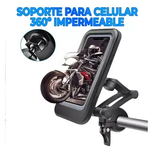 Support de téléphone pour vélo étanche avec pince réglable pour guidon de vélo, support de barre horizontale en plastique EGTMA HOLD73, clip-on Desi - Product Image 4