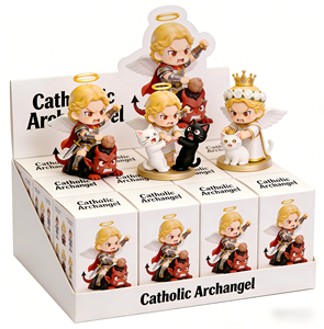 Gratis ontwerp, snel voorbeeld, op maat gemaakte hars ambachten, blind box producten, bureaudecoraties, acht aartsengelen, katholiek beeldje - Product Image 1