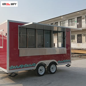 Remolque de Concesión Móvil con Marco Cuadrado de Acero Inoxidable y Aluminio, Certificado DOT CE VIN, para Horno de Pizza y Patatas Fritas, para Negocios de Comida Callejera en EE. UU. - Product Image 1