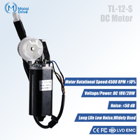 Petit Moteur de Robot Électrique Brossé Double DC Vitesse Réglable RPM pour Table de Levage Électrique Automatique Utiliser Aimant Permanent