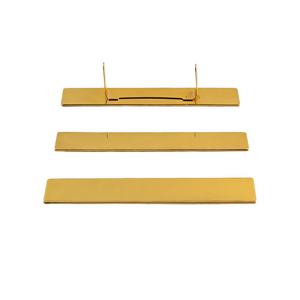 Vendita diretta in fabbrica marchi di superficie liscia bagagli e scatole regalo portafogli marchi vuoti piatti di metallo all'ingrosso - Product Image 3