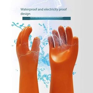<span class=keywords><strong>Guantes</strong></span> de Seguridad de Neopreno de 35kv para Aislamiento Eléctrico y Protección Dieléctrica, para Trabajos Generales con Corriente - Product Image 5