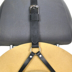 Cross-border leather Western cowboy hat rack, simple adjustable cowboy hat loop, home and car hat storage rack - Product Image 3