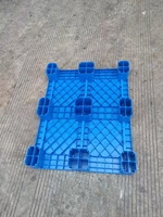 Paleta de Plástico Euro de 800*600 mm, de Una Sola Cara, Nueve Pies, Entrada de 4 Vías, Tipo Industrial, Ecológica, Carga Dinámica de 600 kg / Carga Estática de 2000 kg