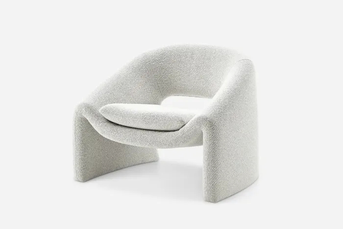 Modern Design Living Room Sofa Chair Wool Fabric Luxury Single Seater Sofa Accent Lounge Chairs