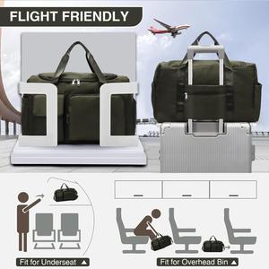 Men Women Travel Duffel with Wet Pocket Overnight with Shoe Compartment Carry on Travel Bag Gym Duffle Sports Bag - Product Image 4
