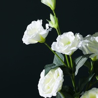 Nordic Style Lisianthus Seiden blumen Home Wohnzimmer Esstisch Blumen dekoration für Abschluss feier oder Halloween