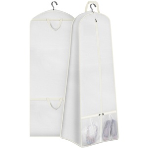 Personalized Logo Custom Garment Bags Coats Package Heavy Duty Non Woven Garment Bag Dress Dust Suit Cover Bag for <b>Clothes</b> - Product Image 1
