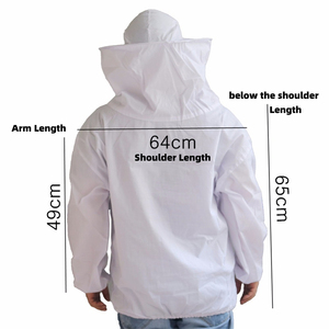 Vêtements <span class=keywords><strong>d</strong></span>'apiculture : Équipement de protection demi-corps, Chapeau anti-abeilles, Vêtements anti-insectes et anti-griffures pour travaux agricoles - Product Image 2