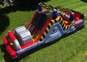 Carrera <span class=keywords><strong>de</strong></span> obstáculos inflable <span class=keywords><strong>de</strong></span> alto voltaje <span class=keywords><strong>de</strong></span> 31 pies a la venta al aire libre - Product Image 3