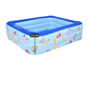 Piscine gonflable à motif de dessin animé, grande piscine gonflable en PVC pour la famille, piscines pour bébés, baignoire d'été intérieure et extérieure - Product Image 1