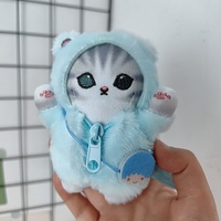 Peluche chat requin mignon de 20 cm/8 pouces, très populaire, pour machine à griffes, pendentif de sac à dos, ornement, cadeau d'anniversaire pour enfants