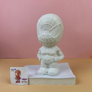 Vente en gros de grande <span class=keywords><strong>figurine</strong></span> en vinyle vierge de 20cm à 21cm, <span class=keywords><strong>figurine</strong></span> artisanale en vinyle faite à la main pour enfants, bricolage, peinture fluide - Product Image 5
