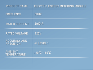 미니 디지털 단상 능동형 역률 에너지 미터 10(60) Kwh 킬로와트시 220V 50Hz - Product Image 4