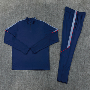 Ensemble d'uniformes d'entraînement de football en jersey automne-hiver 26/27 Angleterre, vêtements de sport à fermeture éclair à manches longues, tenue d'entraînement de football - Product Image 2