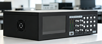 Console de mixage numérique professionnelle 16 canaux à montage en rack, écran tactile capacitif, suppression de rétroaction DSP, enregistrement USB, système de conférence