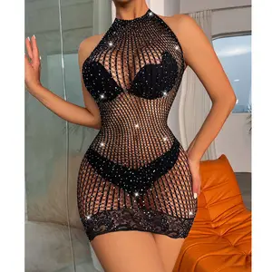 2022 Bekleidung New Design Services Exotische Dance wear Stripper Nahtlose weiße Netz wäscherin Sexy Body stockings Frauen Größe Plus