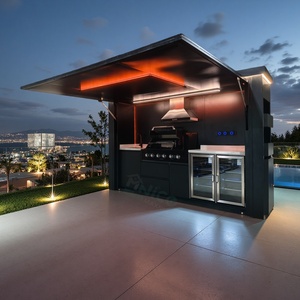 모듈식 주방 장치와 바베큐 야외 주방 캐비닛이 있는 밀폐형 대피소 - Product Image 1