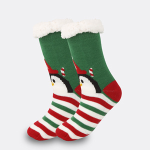 Calcetines de Piso con Diseño de Animales de Dibujos Animados, Calcetines de Invierno Cálidos para la Nieve, Calcetines de Peluche para Dormir en Casa, Calentadores de Piernas - Product Image 3